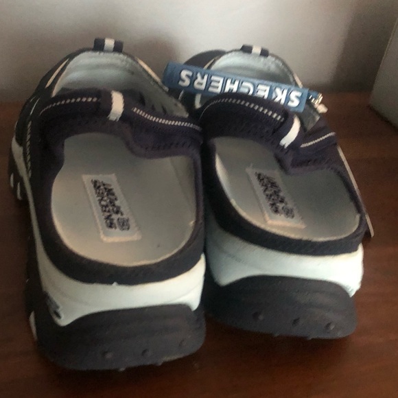 Skechers Noogie retro athletic shoes-Navy-new in box - Picture 5 of 7